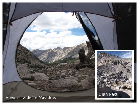 Glen Pass and Vidette Meadow view
